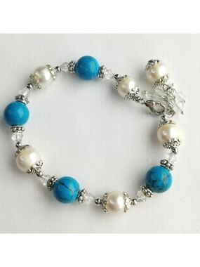 🆕 Baroque Pearl Turquoise bracelet